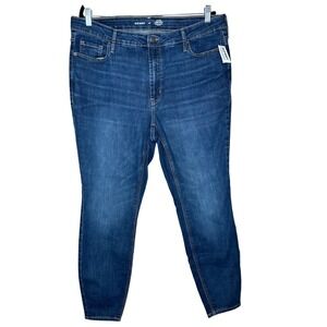 Old Navy NWT‎ Rockstar Super Skinny High Rise Jeans Women Size 20 Secret Pockets